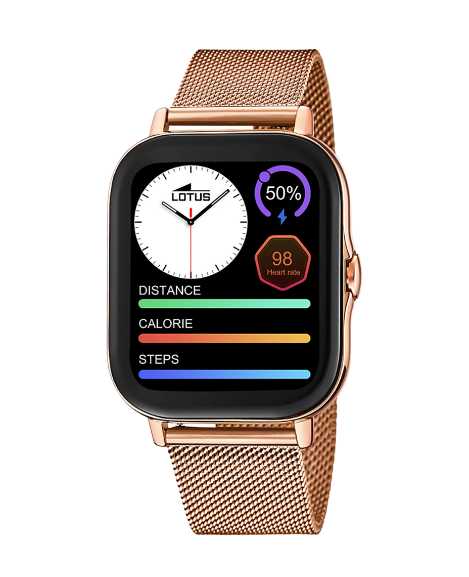 Lotus Smartwatch 50045/1 reloj mujer aleación zinc pulsera rosa esfera negra