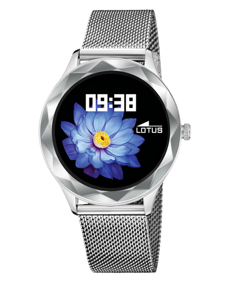 Lotus Classic 50035/1 smartwatch mujer acero inoxidable esfera negra plateado