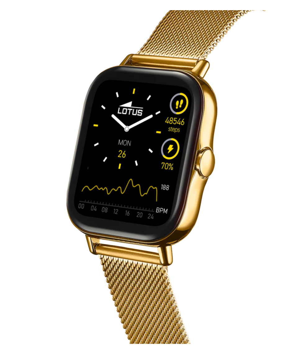 Lotus Smartwatch 50049/1 reloj inteligente hombre aleación zinc correa acero dorado