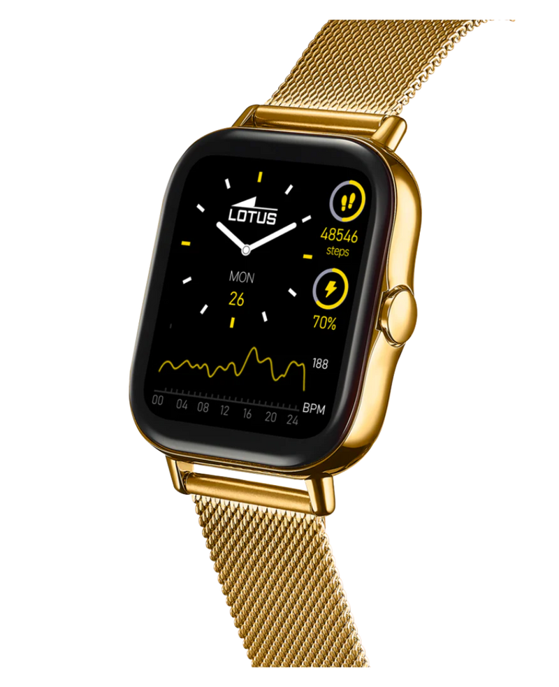 Lotus Smartwatch 50049/1 reloj inteligente hombre aleación zinc correa acero dorado